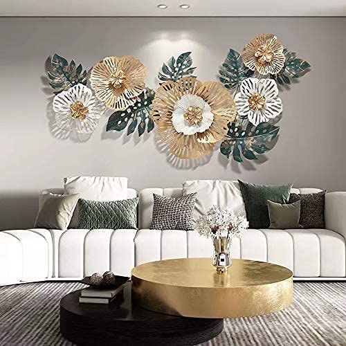RHD Metal Abstract Floral Art/Wall Art/Wall Decore/Iron Wall Hanging/Wall Sculpture (RIYO DECOR) living room, dining room, home, office, café and for gift size (50 * 3 * 26) inches - Image 2
