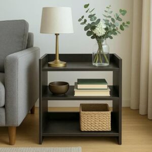 Wooden Side Table for Bedroom & Living Room – Bedside Stand | Small Coffee & End Table | Sofa Side Shelf | Corner Stand | Modern Bedside Organizer | Living Room Furniture | Home Decor